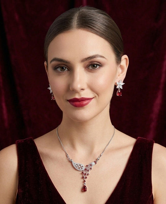Royal Red Teardrop Set