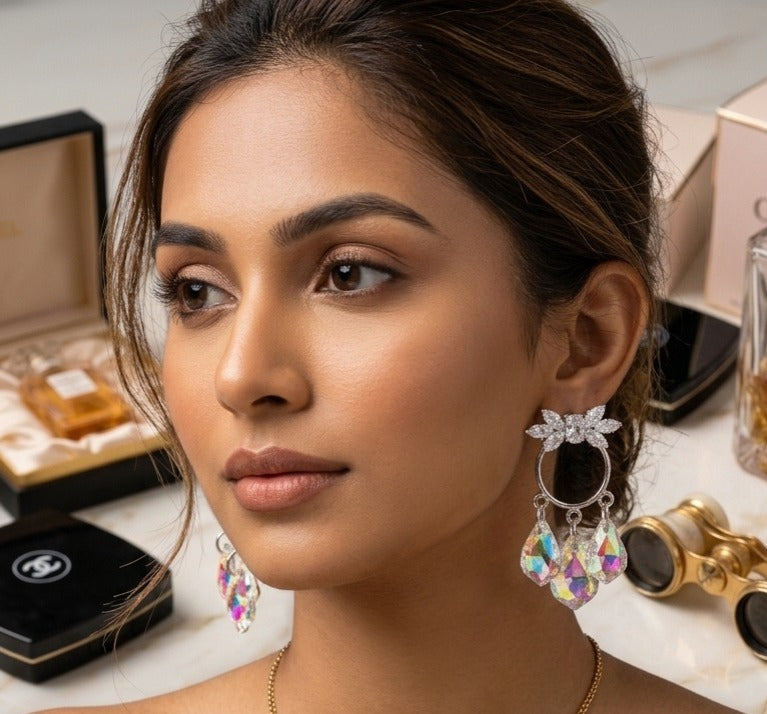 Celestial Prism Statement Earrings