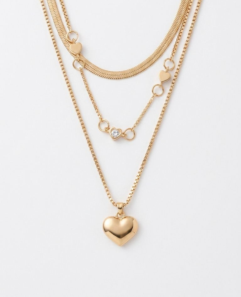 Golden Romantic Multi-Strand Chain