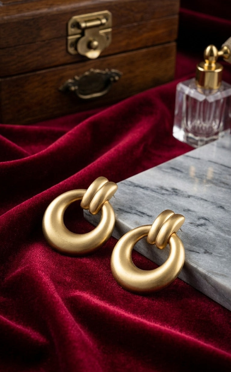 Gold Hoop Earrings (Stainless Steel)