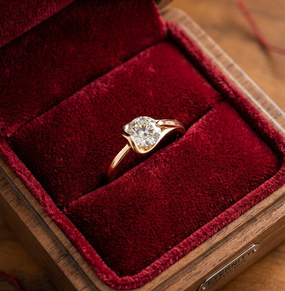 Artisan Gold Solitaire Ring