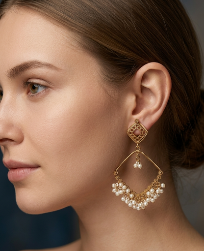 Elegant Gold Long Jhumka