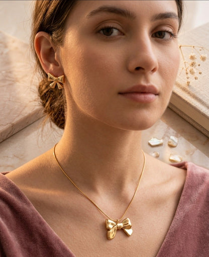 Dainty Ribbon Elegance Set ( stainless steel)