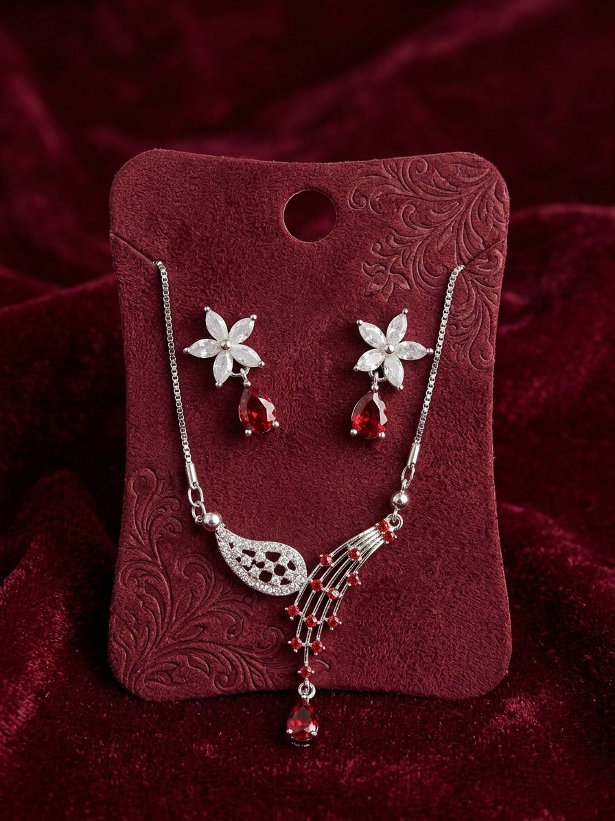 Royal Red Teardrop Set