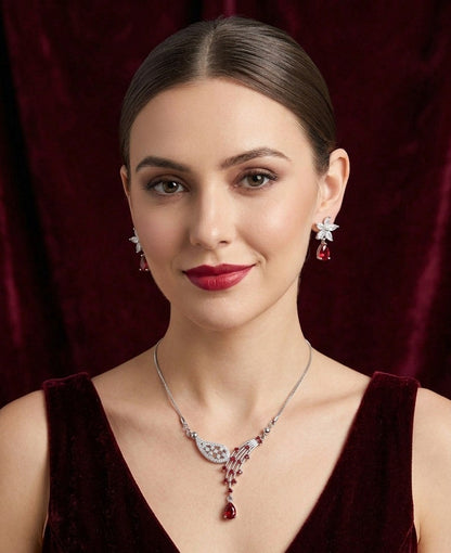 Royal Red Teardrop Set