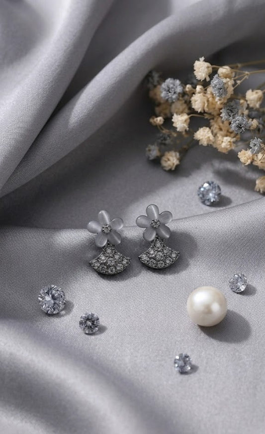 Blossom & Shimmer Fan Studs